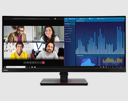 Lenovo ThinkVision P34w-20 34" Borderless IPS Display - 63F2RAR3WW