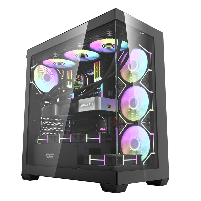 darkFlash DS900 Black 黑色 無中柱全景 ATX Case 不含風扇 (CA-DS900GB)