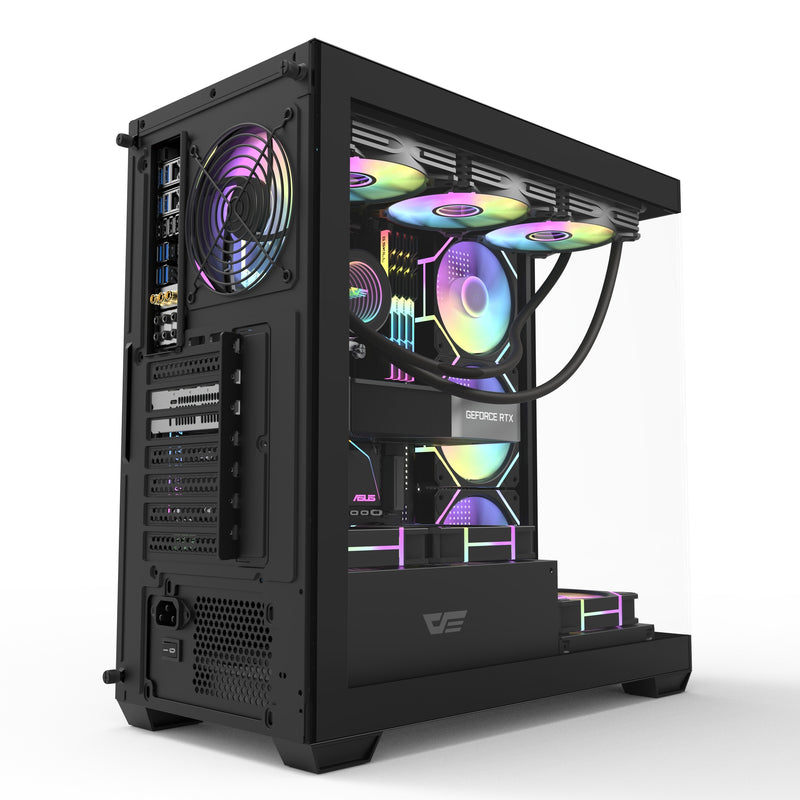 darkFlash DS900 Black 黑色 無中柱全景 ATX Case 不含風扇 (CA-DS900GB)