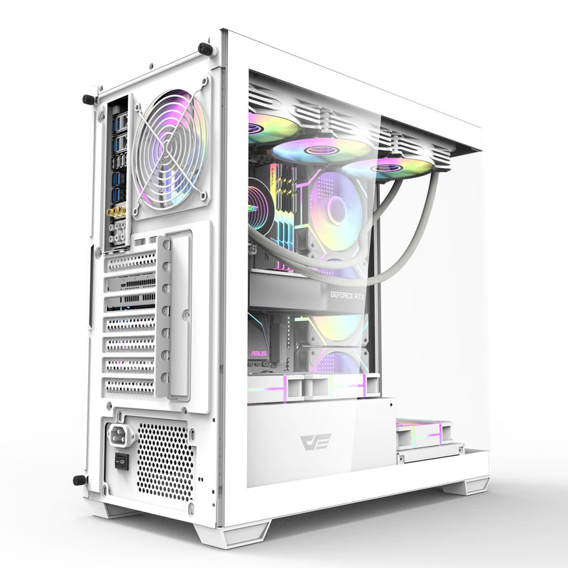 darkFlash DS900 White 白色 無中柱全景 ATX Case 不含風扇 (CA-DS900GW)