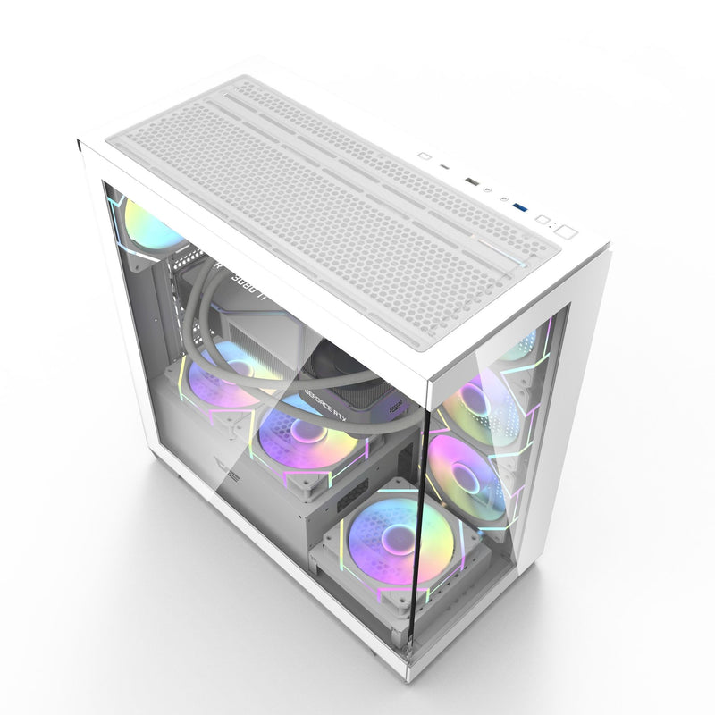 darkFlash DS900 White 白色 無中柱全景 ATX Case 不含風扇 (CA-DS900GW)