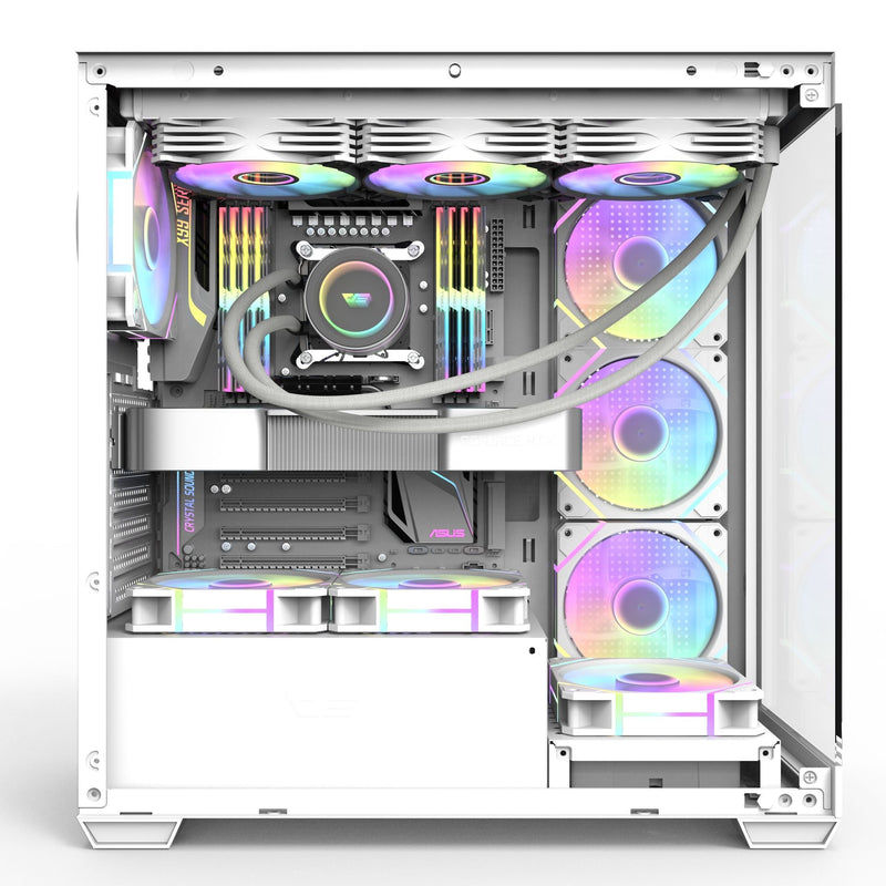 darkFlash DS900 White 白色 無中柱全景 ATX Case 不含風扇 (CA-DS900GW)