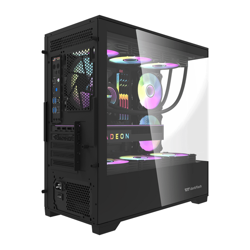 darkFlash DK415P Black 黑色 Micro-ATX Case 不含風扇 (CA-DK415PB)