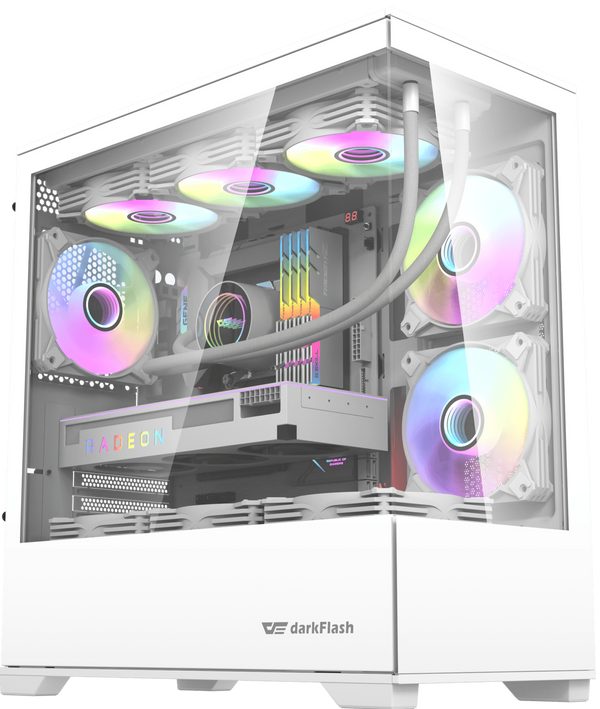 darkFlash DK415P White 白色 Micro-ATX Case 不含風扇 (CA-DK415PW)