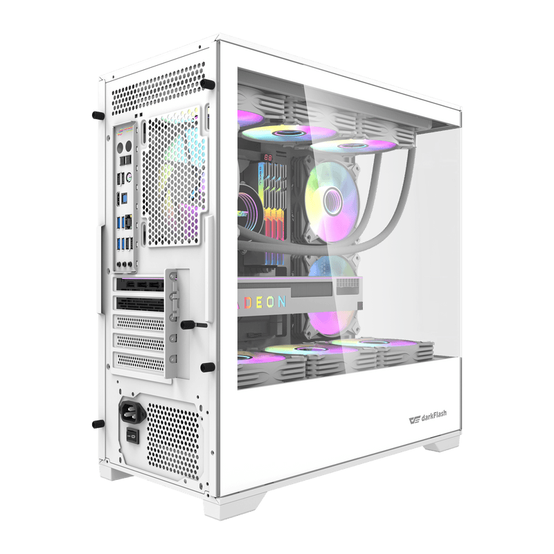 darkFlash DK415P White 白色 Micro-ATX Case 不含風扇 (CA-DK415PW)