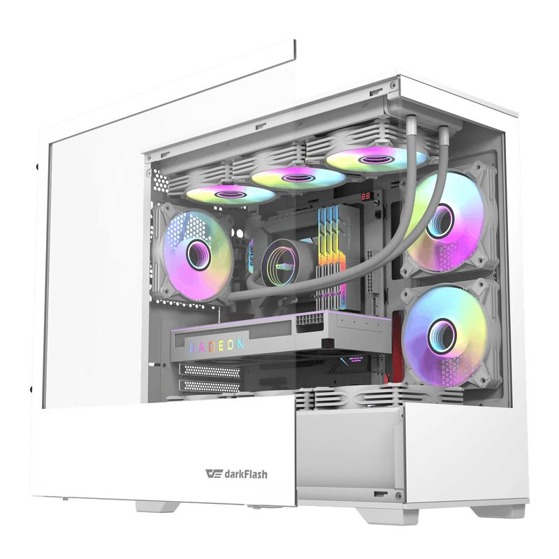 darkFlash DK415P White 白色 Micro-ATX Case 不含風扇 (CA-DK415PW)