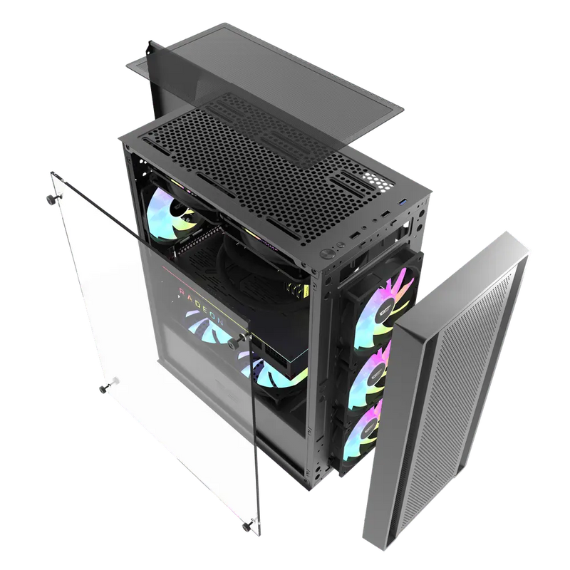 darkFlash DK353MINI Black 黑色 Micro-ATX Case 不含風扇 (CA-DK353MB)