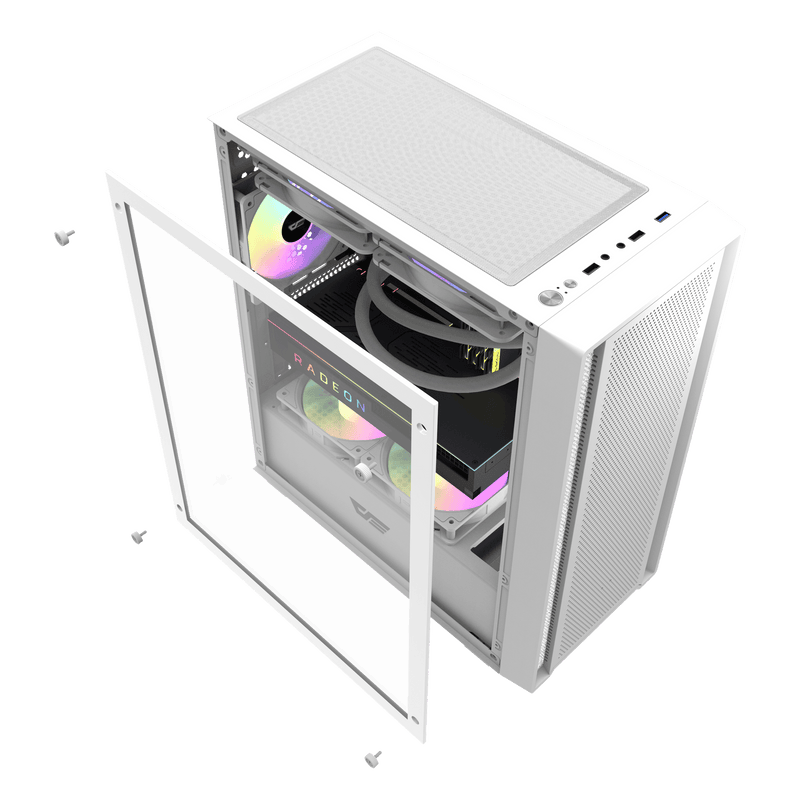 darkFlash DK353MINI White 白色 Micro-ATX Case 不含風扇 (CA-DK353MW)