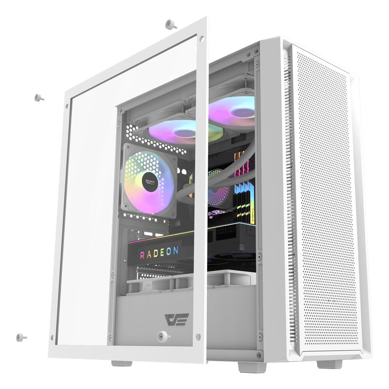 darkFlash DK353MINI White 白色 Micro-ATX Case 不含風扇 (CA-DK353MW)