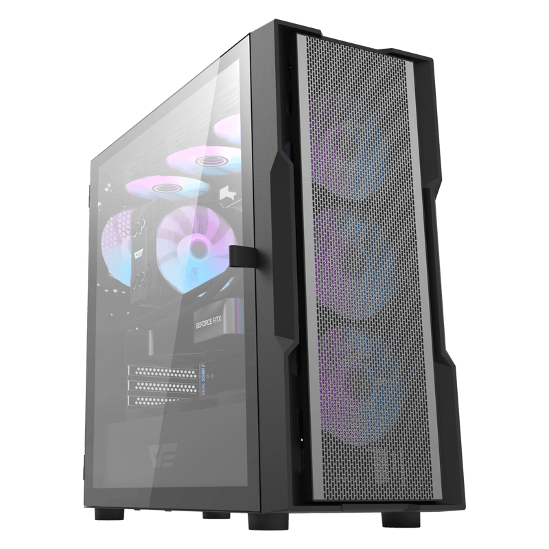 darkFlash DK431 Mesh Black 黑色 ATX Case 附4把ARGB風扇mobo sync (CA-DK431MB)