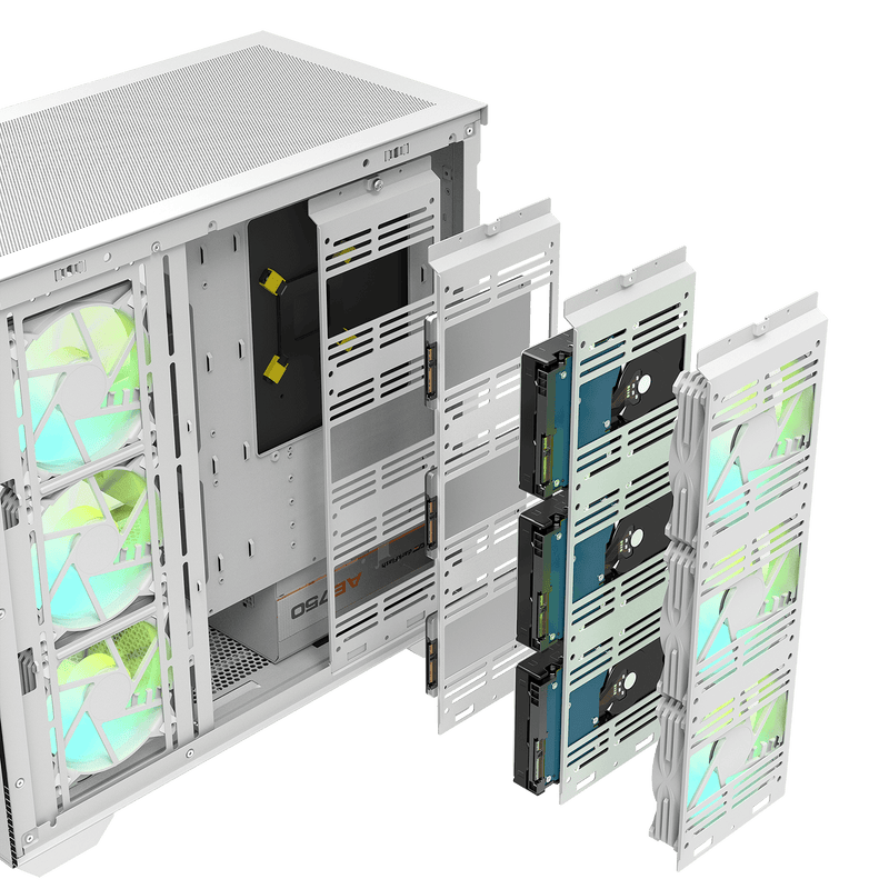 darkFlash DLX4000 Glass White 白色 E-ATX Case 不含風扇 (CA-DLX40GW)