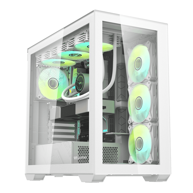 darkFlash DLX4000 Glass White 白色 E-ATX Case 不含風扇 (CA-DLX40GW)