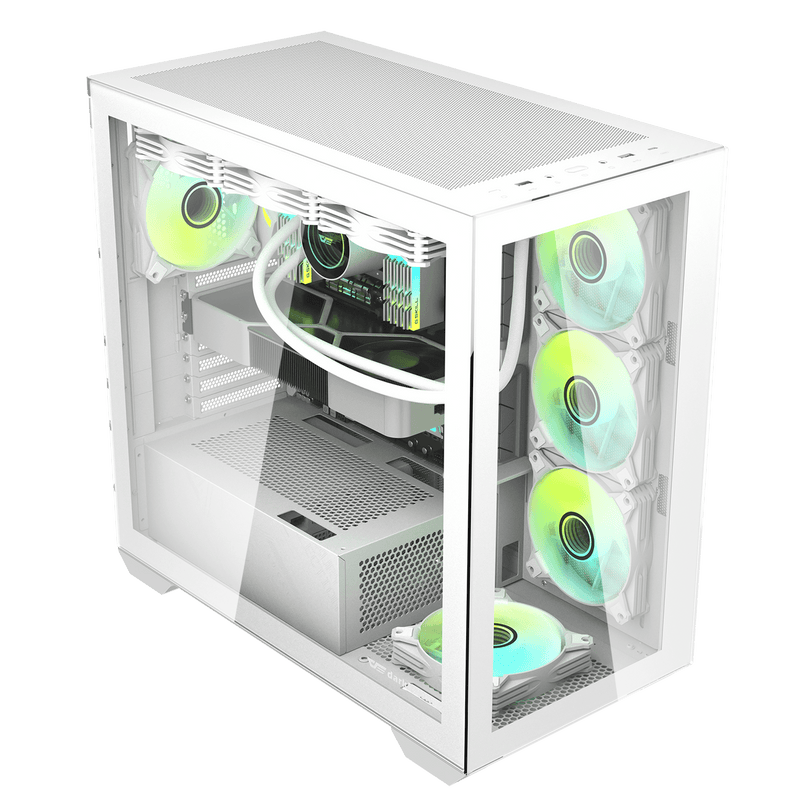 darkFlash DLX4000 Glass White 白色 E-ATX Case 不含風扇 (CA-DLX40GW)