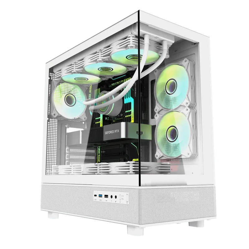 darkFlash DPX90 ATX Case White 白色 (附3把ARGB風扇) CA-DPX90W