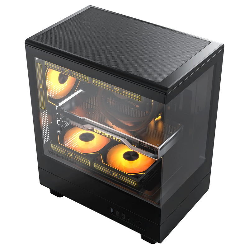 darkFlash DB330M Black 黑色 Micro-ATX Case (CA-DB330MB)