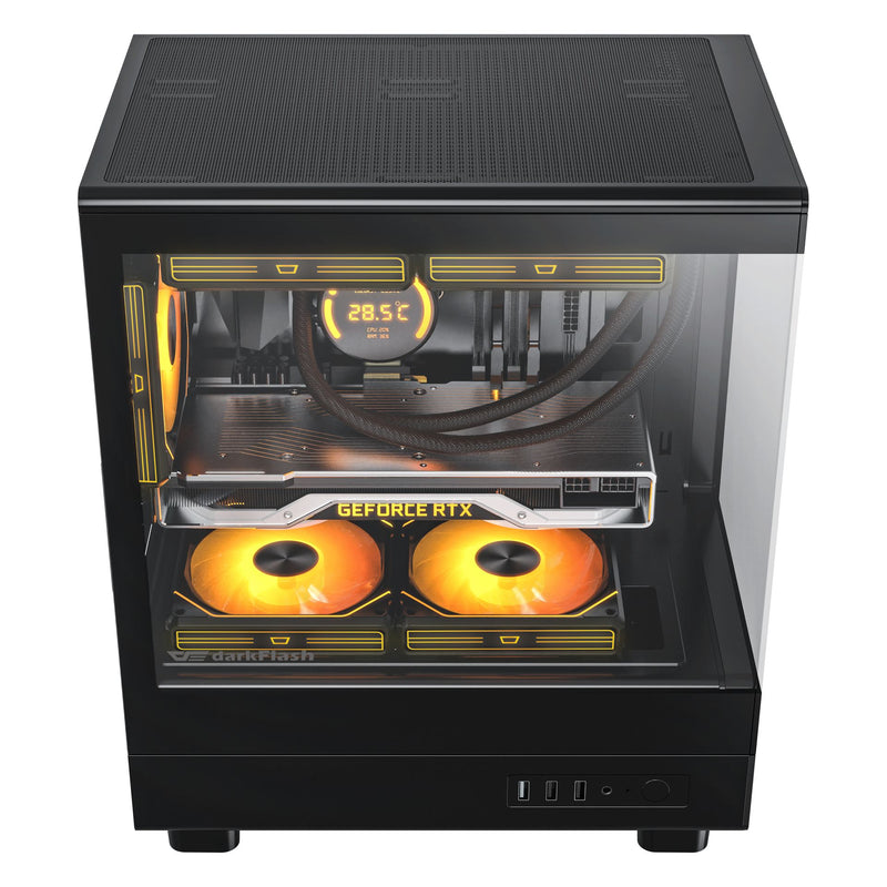 darkFlash DB330M Black 黑色 Micro-ATX Case (CA-DB330MB)