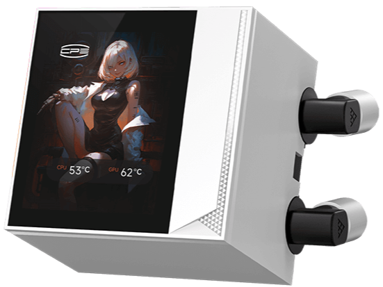 PCCOOLER DC360 Pro ARGB 2.4" IPS Display White 白色 360mm Liquid CPU Cooler