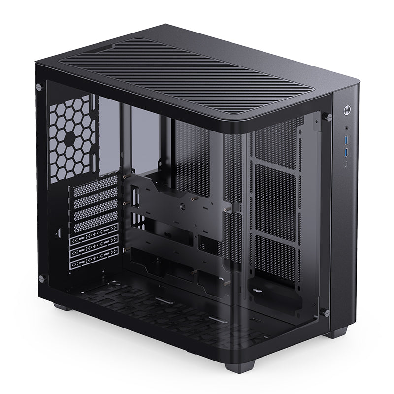 JONSBO TK-3 Black black curved glass panoramic ATX Case supports back-plugged motherboards 