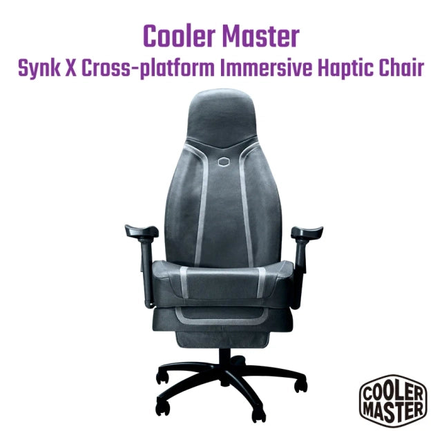 Cooler Master SynkX Cross-Platform Immersive Haptic Chair 灰色 (代理直送)