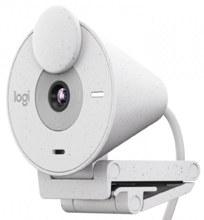 Logitech Brio 300 Full HD Webcam - Pearl White 珍珠白色 960-001443 原裝行貨