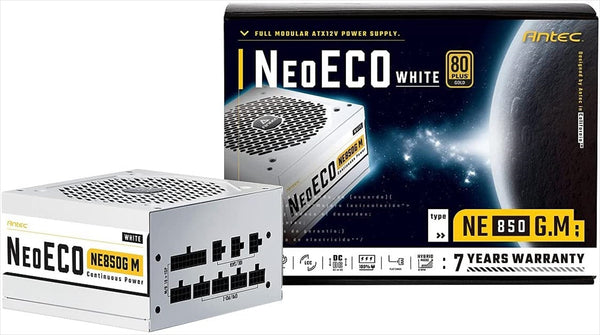 ANTEC 850W NeoECO 白色 80Plus Gold Full Modular Power Supply (NE850G-M-WHITE-GB)