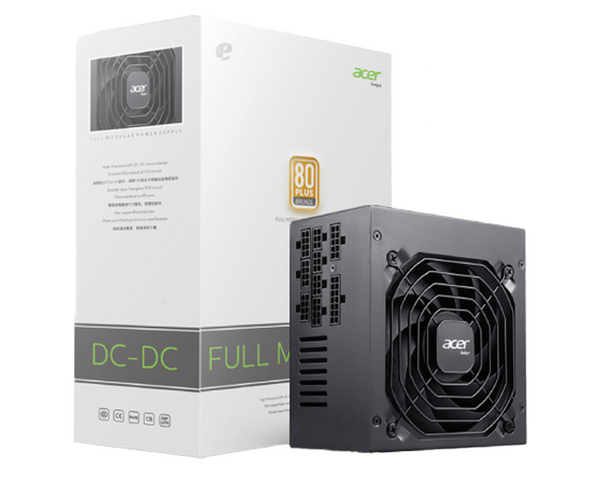 Acer AC1000 Black 黑色 1000W (PCIe5.0) 80Plus Gold Fully Modular Power Supply