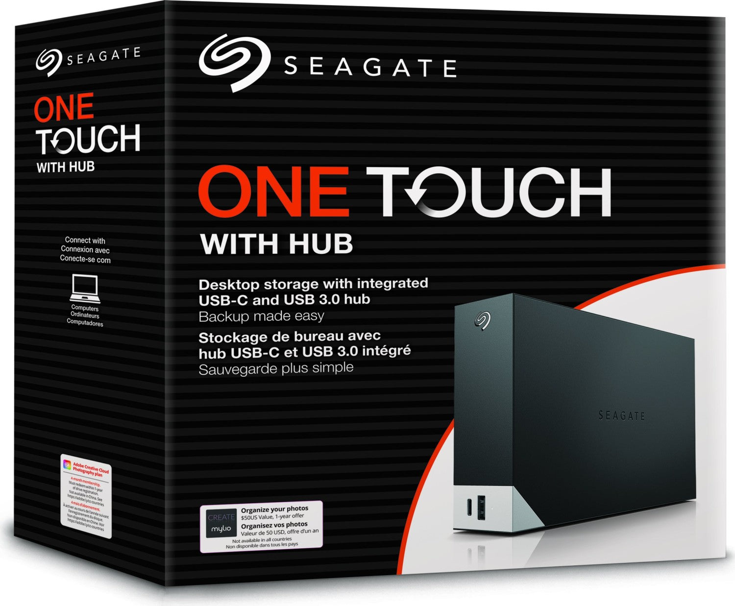 Seagate 16TB 3.5" One Touch Hub STLC16000400 USB 3.0 External Hard Dri