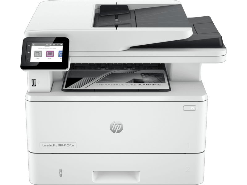 HP LaserJet Pro MFP 4103fdn Printer-2Z628A 