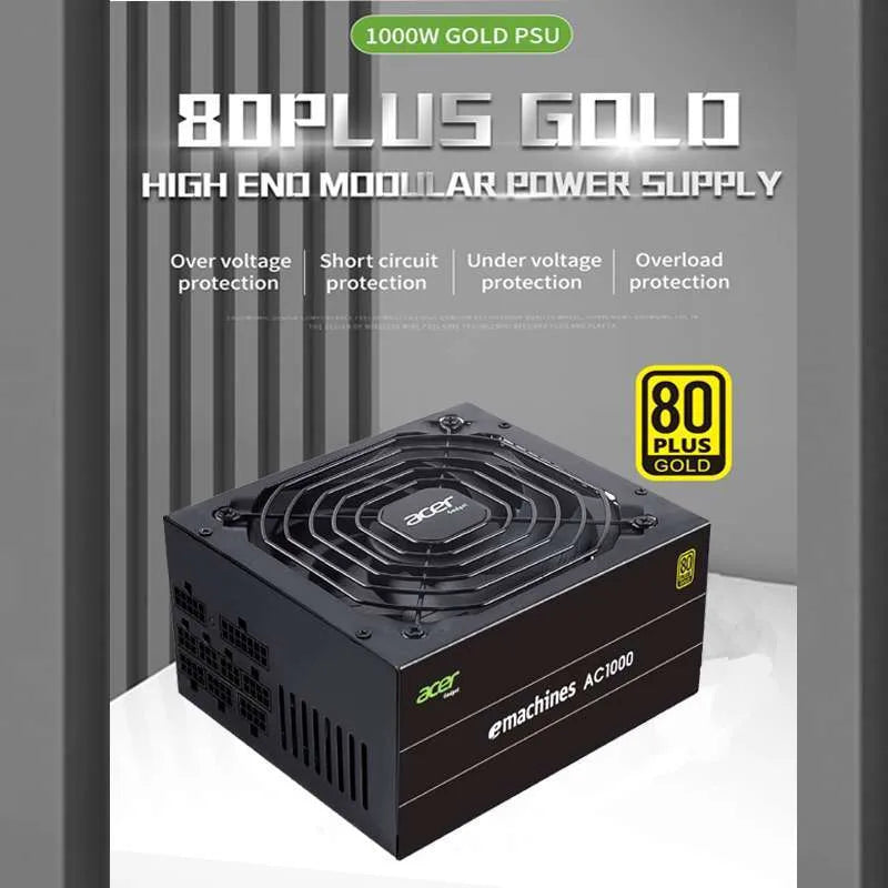 Acer AC1000 Black 1000W (PCIe5.0) 80Plus Gold Fully Modular Power Supply