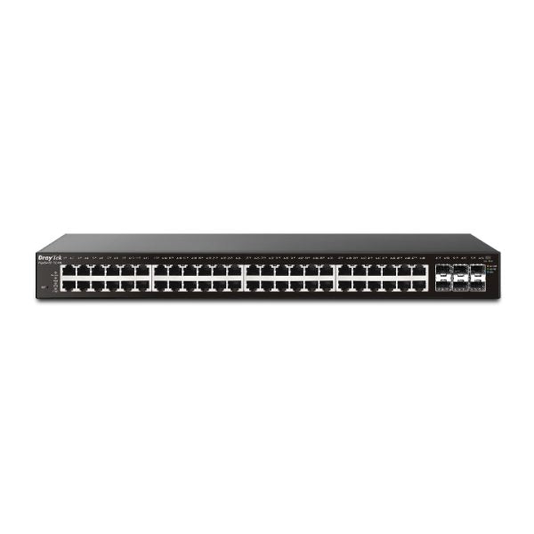 DrayTek Vigor-P2540X 54-Port PoE L2+ Managed Gigabit Switch w/10G SFP+ Uplink