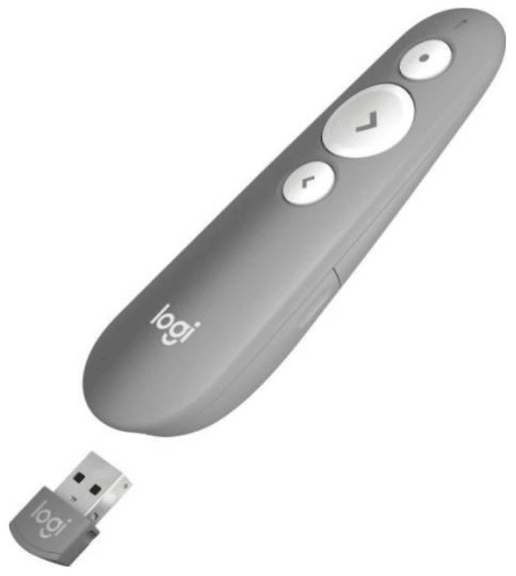 Logitech R500s Presenter Laser Presentation Remote Control - Mid Gray 910-006522 Original licensed product