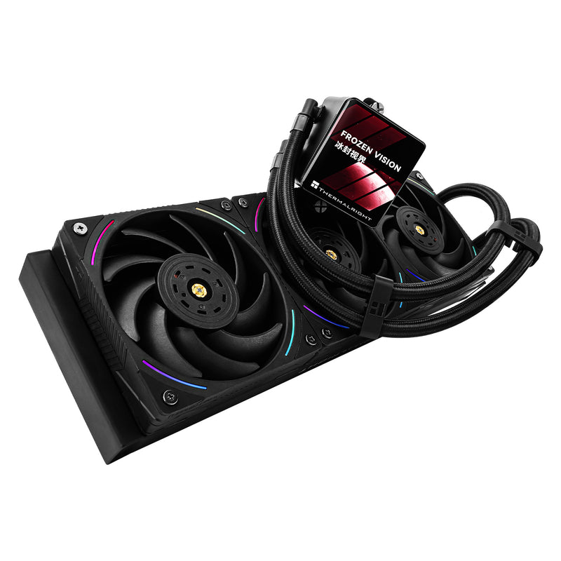 Thermalright Frozen Vision 360 BLACK 黑色 ARGB w/2.88IPS Screen 360mm Liquid CPU Cooler