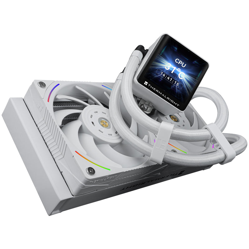 Thermalright Frozen Vision 240 WHITE 白色 ARGB w/2.88IPS Screen 240mm Liquid CPU Cooler