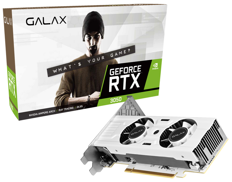 GALAX GeForce RTX 3050 6GB LP GDDR6 White