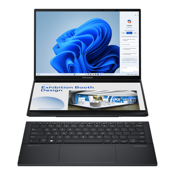 ASUS Zenbook DUO - Gray / 14+14 Touch / 3K 2880x1800,OLED / Ultra 7-155H / 32G / 1TB SSD / W11H / Soft Keyboard (2年保養) - UX8406MA-OLED-IG7118WT