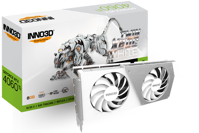 INNO3D GeForce RTX 4060 TWIN X2 White OC 8GB GDDR6 