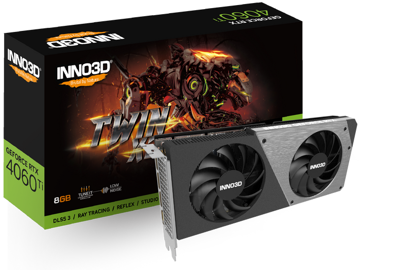 INNO3D GeForce RTX 4060 Ti TWIN X2 8GB GDDR6 