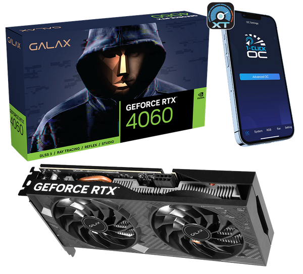 GALAX GeForce RTX™ 4060 1-Click OC 2X V2 8GB GDDR6