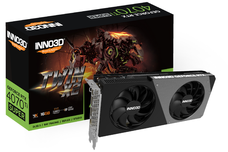 INNO3D GeForce RTX 4070 Ti Super TWIN X2 16GB GDDR6X 