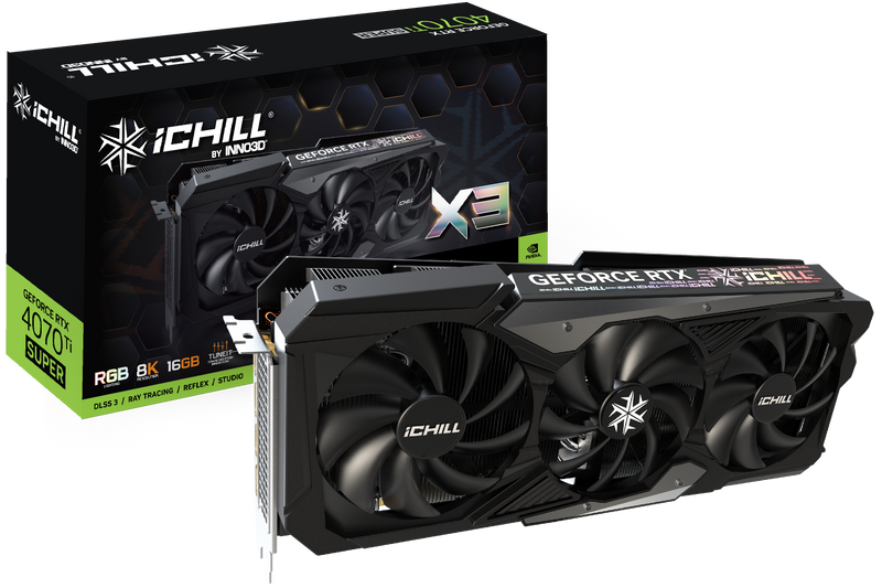 INNO3D GeForce RTX 4070 Ti Super ICHILL X3 16GB GDDR6X 