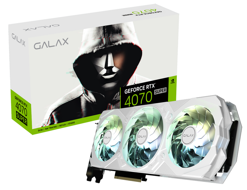 GALAX GeForce RTX 4070 Super EX Gamer White 1-Click OC 12GB GDDR6X