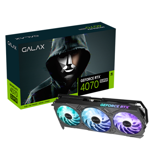 GALAX GeForce RTX™ 4070 SUPER EX Gamer Black 1-Click OC 12GB GDDR6X