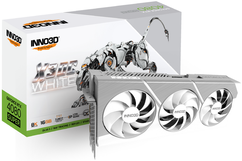 INNO3D GeForce RTX 4080 Super X3 OC WHITE 16GB GDDR6X 