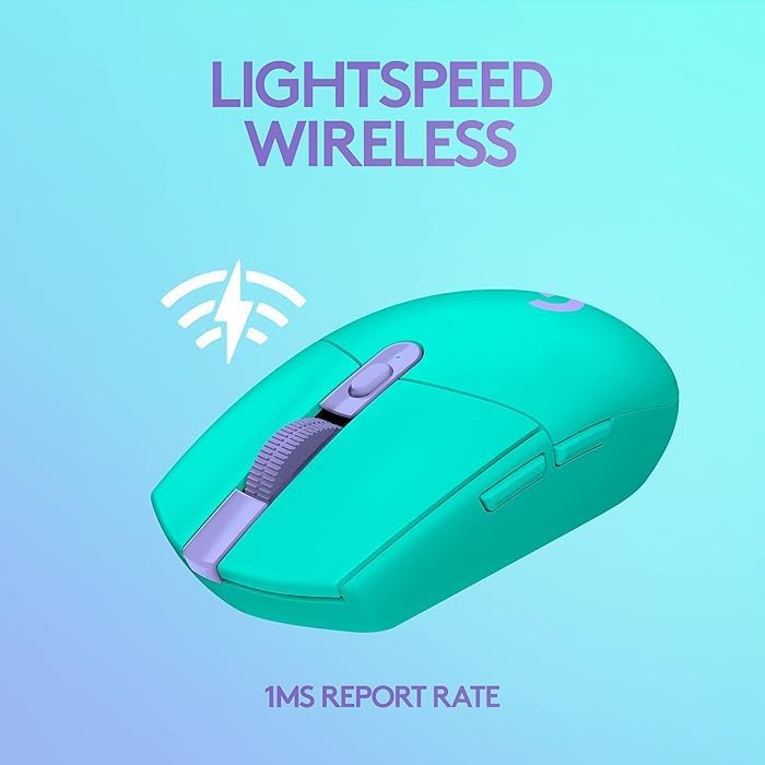 Logitech G304 Lightspeed Wireless Gaming Mouse 無線遊戲滑鼠 - Mint Green 薄荷綠色 910-006380 原裝行貨