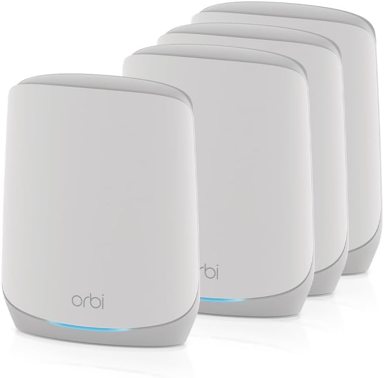 NETGEAR Orbi RBK764S AX5400 WiFi 6 Whole Home Tri-Band Mesh 6 System (4件裝)