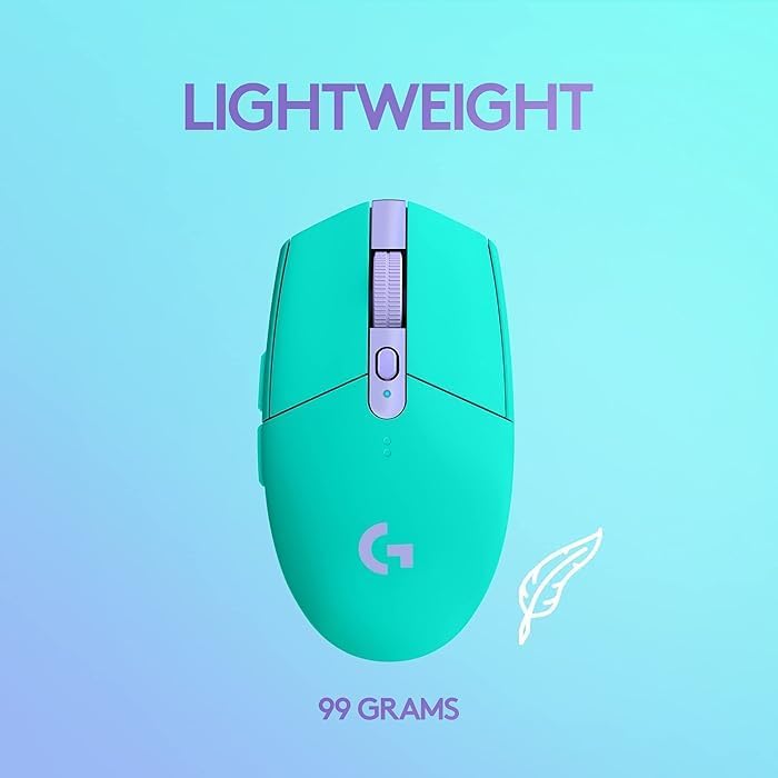 Logitech G304 Lightspeed Wireless Gaming Mouse 無線遊戲滑鼠 - Mint Green 薄荷綠色 910-006380 原裝行貨