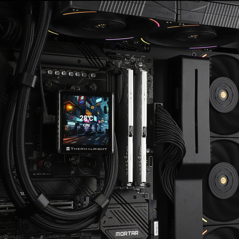 Thermalright Frozen Vision 240 BLACK 黑色 ARGB w/2.88IPS Screen 240mm Liquid CPU Cooler