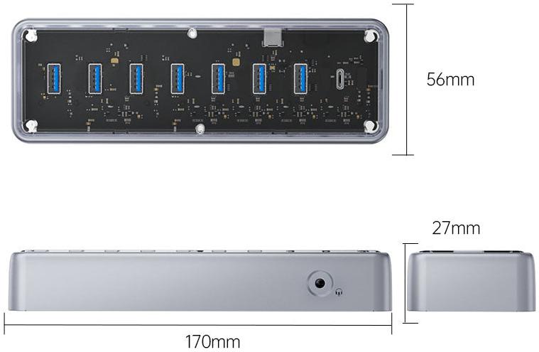 ORICO 10 in 1 USB3.0 HUB with Power Supply OMI-12P