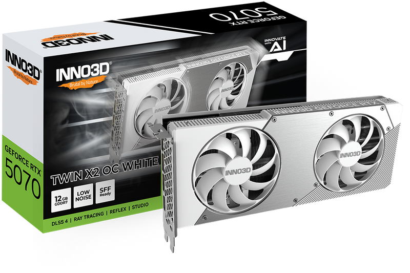 INNO3D GeForce RTX 5070 TWIN X2 OC White 12GB GDDR7