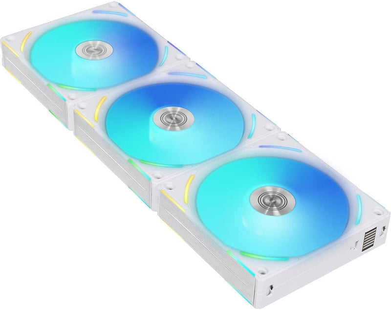 LIAN LI UNI Fan AL120 V2 RGB WHITE (白色) 3xFan Kit with Controller UF-AL120V2-3W